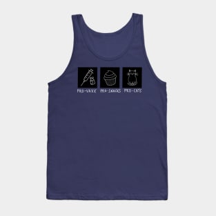 Pro-Vaxx Pro-Snacks Pro-Cats Tank Top